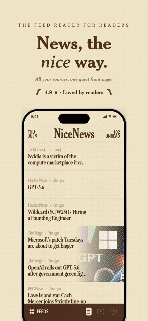 News, the nice way.