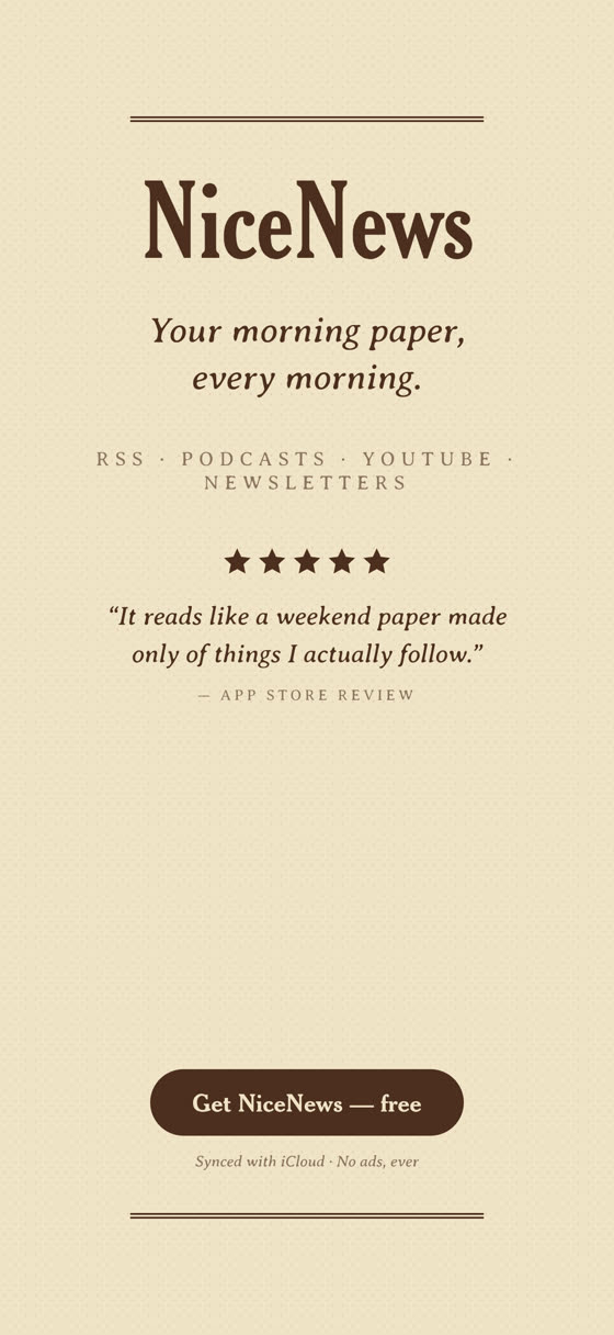 Your morning paper, every morning.